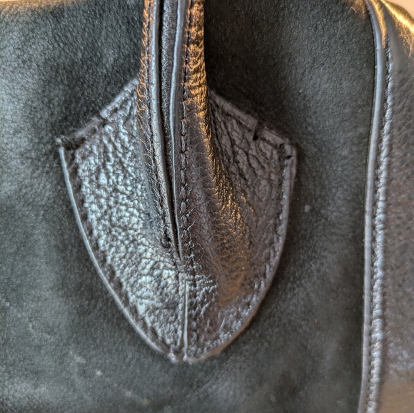 Pour La Victoire Large Maison Colorblock Tote in Tan Leather & Black Sue… - Picture 13 of 15